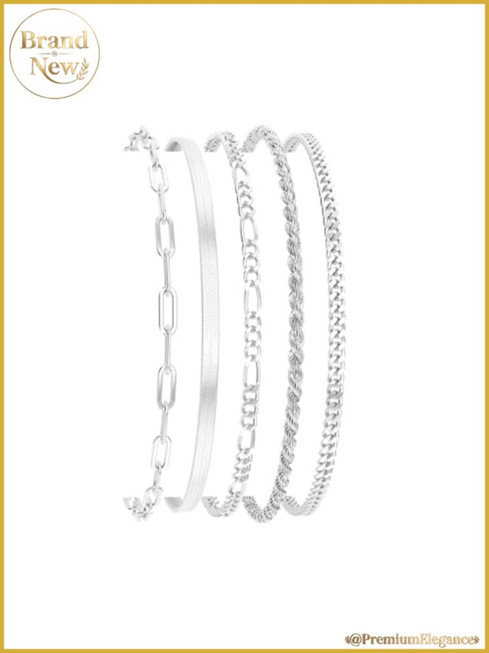 Gold Plated Bracelets Set for Women